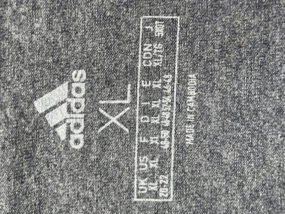 ADIDAS LEGGINGS SPORTSWEAR GRIGIO CHARCOAL ROSA DONNA PRE OWNED XL