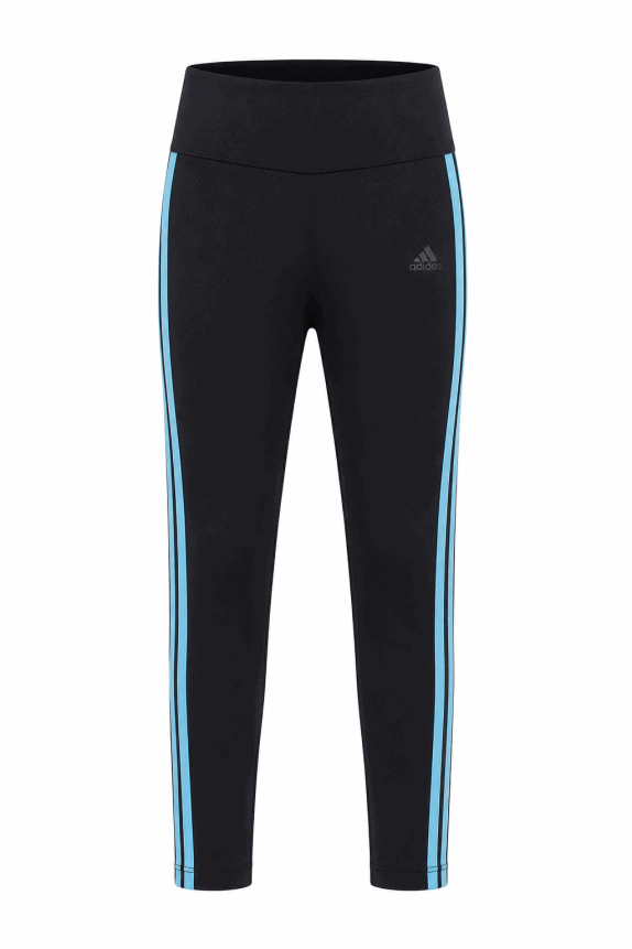 ADIDAS LEGGINGS SPORTSWEAR BLACK WOMENS PRE OWNED XXS