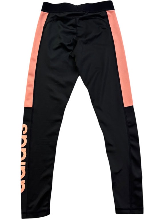 ADIDAS LEGGINGS SPORTSWEAR NERO CORALLO DONNA PRE OWNED S