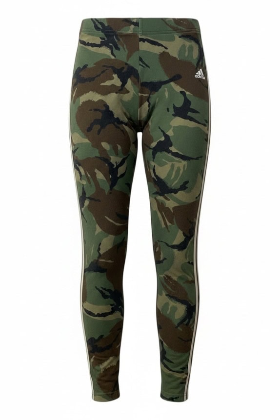 ADIDAS LEGGINGS CAMO STREETWEAR VERDE DONNA PRE OWNED