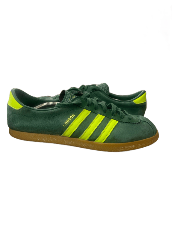 ADIDAS LONDON SNEAKERS RETRO GREEN YELLOW MEN PRE OWNED EU 44.5