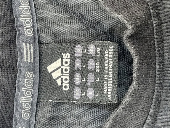 ADIDAS Y2K LONG SLEEVE TOP MINIMAL BLACK ΑΝΤΡΙΚΟ PRE OWNED L