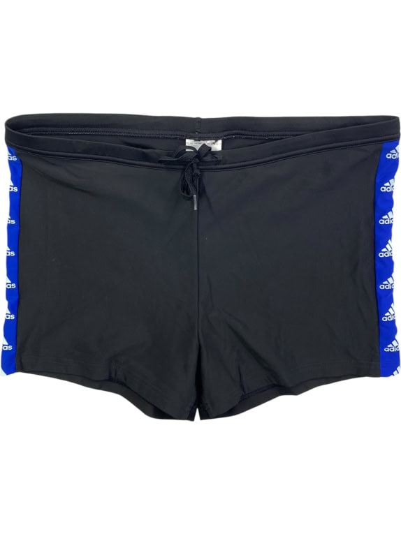 ADIDAS SWIM BOXER SHORTS SIDE LOGO TAPE BLACK MEN S