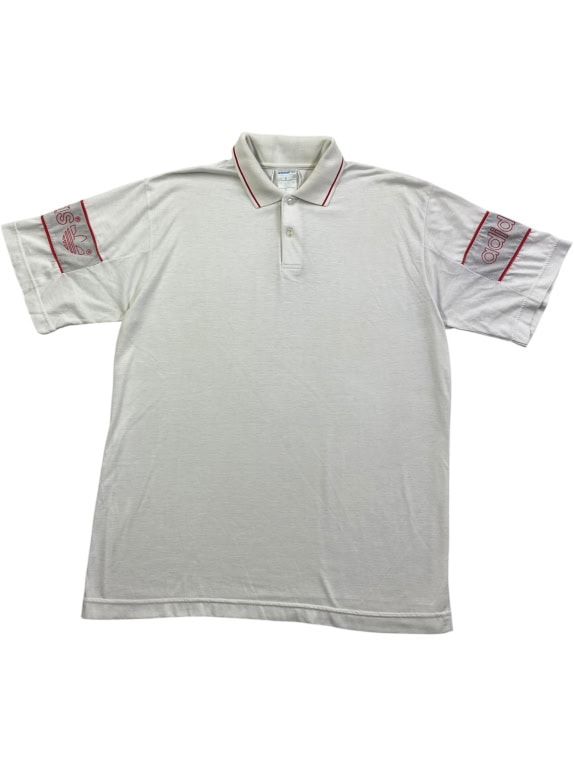 ADIDAS ΜΠΛΟΥΖΑ POLO VINTAGE TREFOIL LOGO ΛΕΥΚΟ ΑΝΔΡΙΚΟ XL
