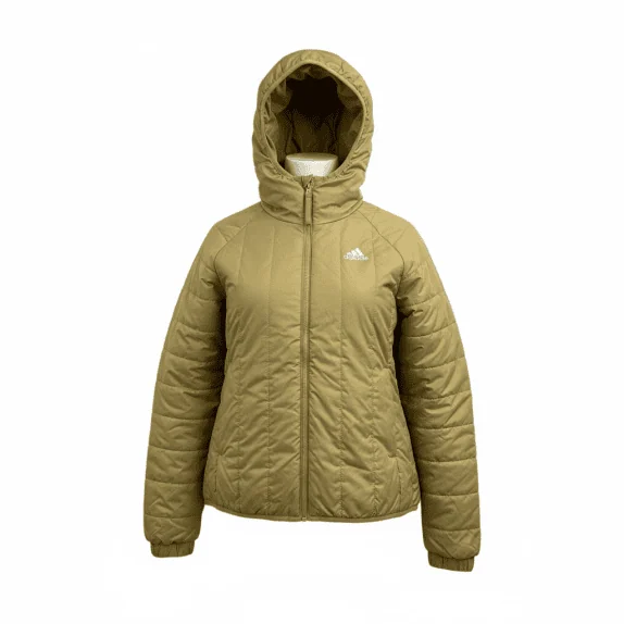 ADIDAS ΜΠΟΥΦΑΝ PUFFER OUTDOOR LOGO ΛΑΔΙ/ΧΑΚΙ ΓΥΝΑΙΚΕΙΟ S