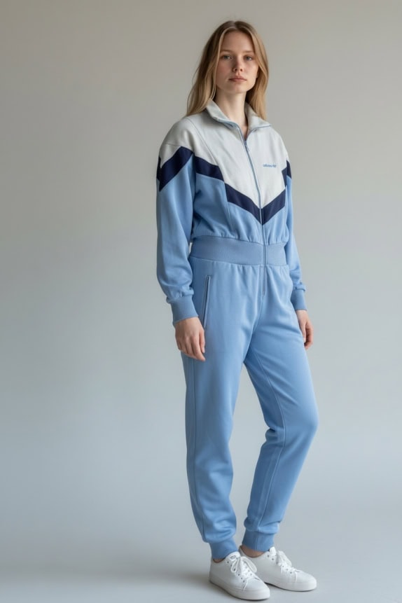 ADIDAS ΟΛΟΣΩΜΗ ΦΟΡΜΑ VINTAGE ΜΕ ΛΟΓΟΤΥΠΟ ΓΑΛΑΖΙΟ/ΓΚΡΙ UNISEX L