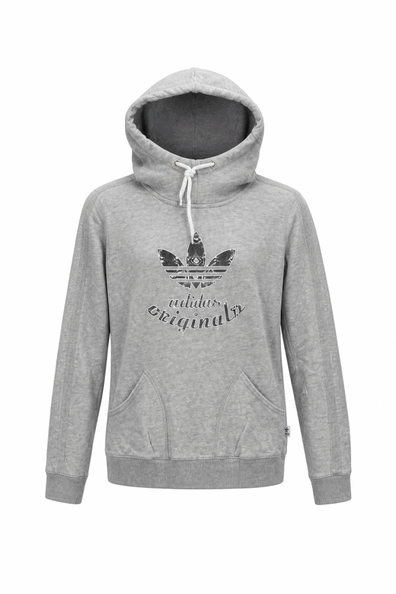 00s ADIDAS ORIGINALS HOODIE STREETWEAR ΓΚΡΙ ΑΝΤΡΙΚΟ PRE OWNED M