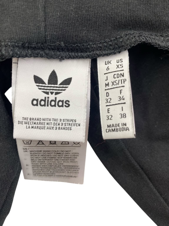 Adidas Originals Leggings Athletic Logo Nero da Donna XS