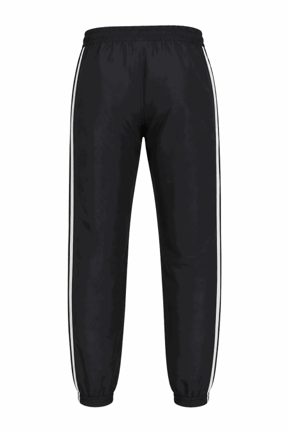 ADIDAS TRACK PANTS STRIPED BLACK MENS PRE OWNED L