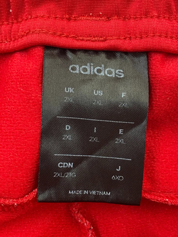 ADIDAS ΠΑΝΤΕΛΟΝΙ ΦΟΡΜΑΣ SPORTSWEAR ΚΟΚΚΙΝΟ ΑΝΤΡΙΚΟ PRE OWNED XXL