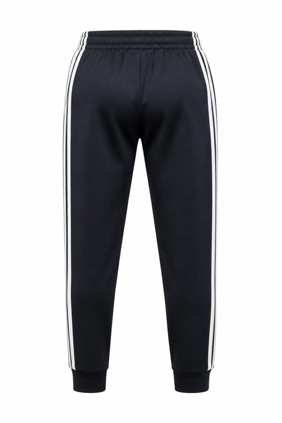 ADIDAS TRACK PANTS SPORTSWEAR BLACK UNISEX PRE OWNED S