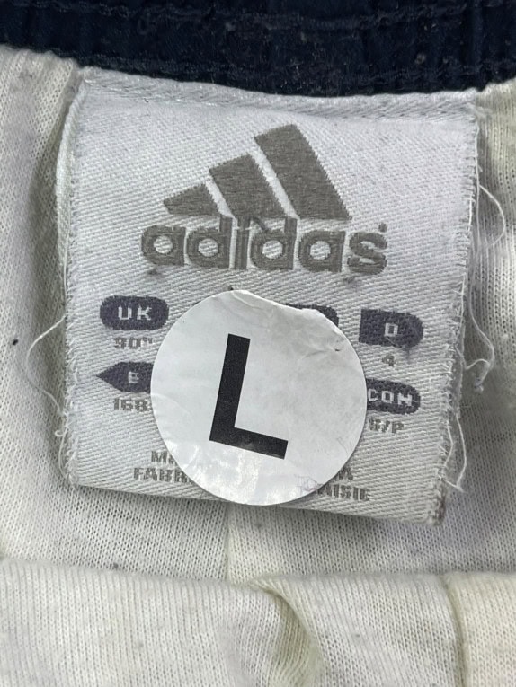 ADIDAS TRACK PANTS SPORTSWEAR NAVY MENS PRE OWNED L