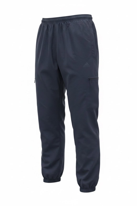 ADIDAS TRACK PANTS SPORTSWEAR NAVY MENS PRE OWNED L
