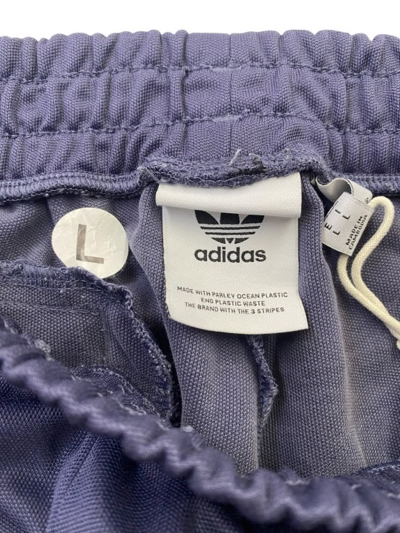 ADIDAS TRACK PANTS SPORTSWEAR NAVY UNISEX PRE OWNED L