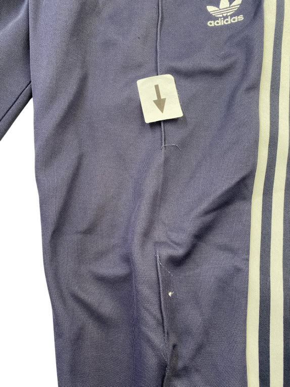ADIDAS TRACK PANTS SPORTSWEAR NAVY UNISEX PRE OWNED L