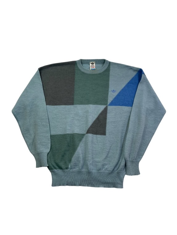 ADIDAS ΠΛΕΚΤΗ ΜΠΛΟΥΖΑ 90s COLORBLOCK ΓΑΛΑΖΙΑ UNISEX L