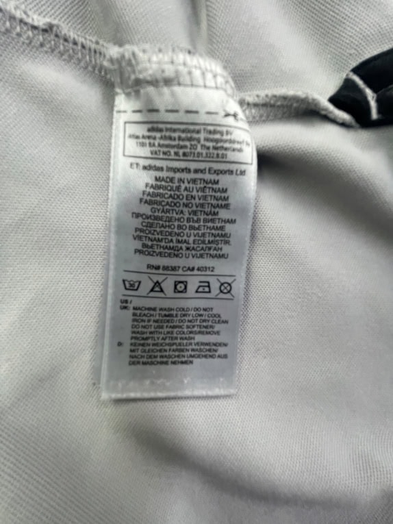 ADIDAS POLO SHIRT GOLF STRIPED LOGO GREY MEN M