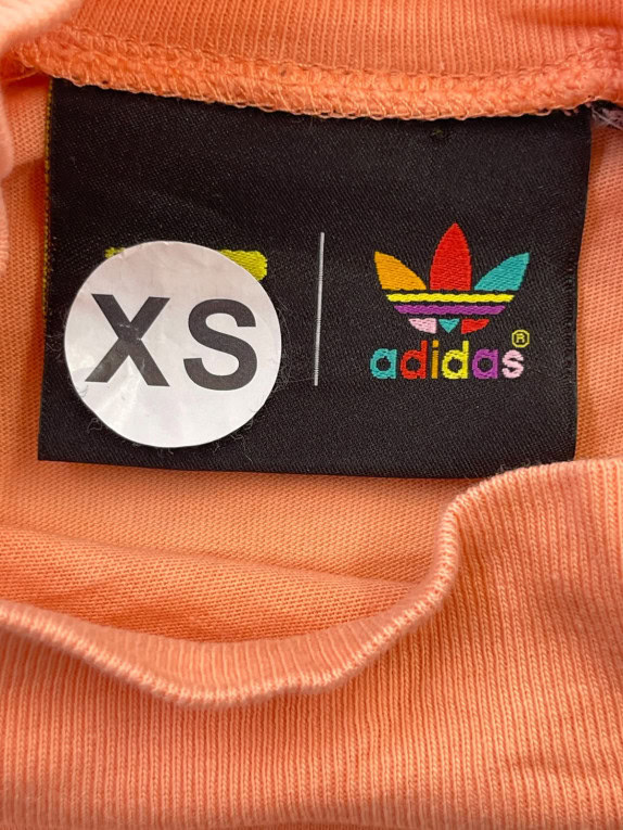 ADIDAS T SHIRT COLLO ALTO GRAPHIC PESCA DONNA PRE OWNED XS