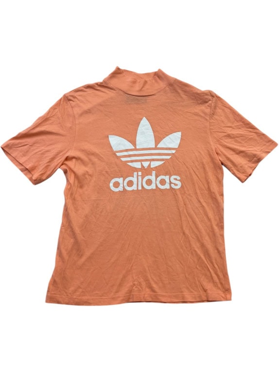 ADIDAS T SHIRT COLLO ALTO GRAPHIC PESCA DONNA PRE OWNED XS