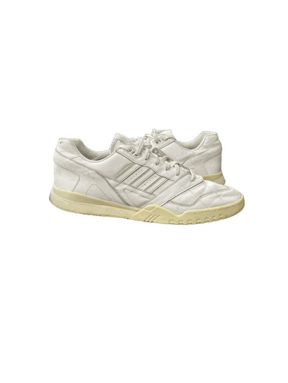 ADIDAS SNEAKERS RETRO SPORTSWEAR OFF WHITE UNISEX PRE OWNED EU 47 1/3