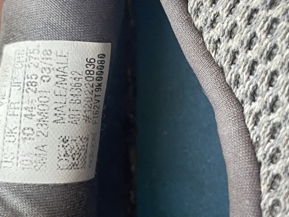 ADIDAS SNEAKERS SPORTSWEAR ΓΚΡΙ ΜΠΛΕ ΑΝΤΡΙΚΟ PRE OWNED EU 44 2/3