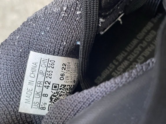 ADIDAS SNEAKERS SPORTSWEAR ΜΑΥΡΑ UNISEX PRE OWNED EU 42 2/3