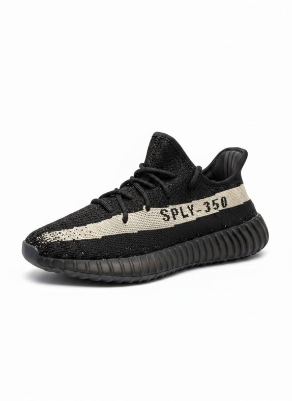 ADIDAS YEEZY BOOST 350 V2 OREO SNEAKERS BLACK WHITE UNISEX PRE OWNED EU 38