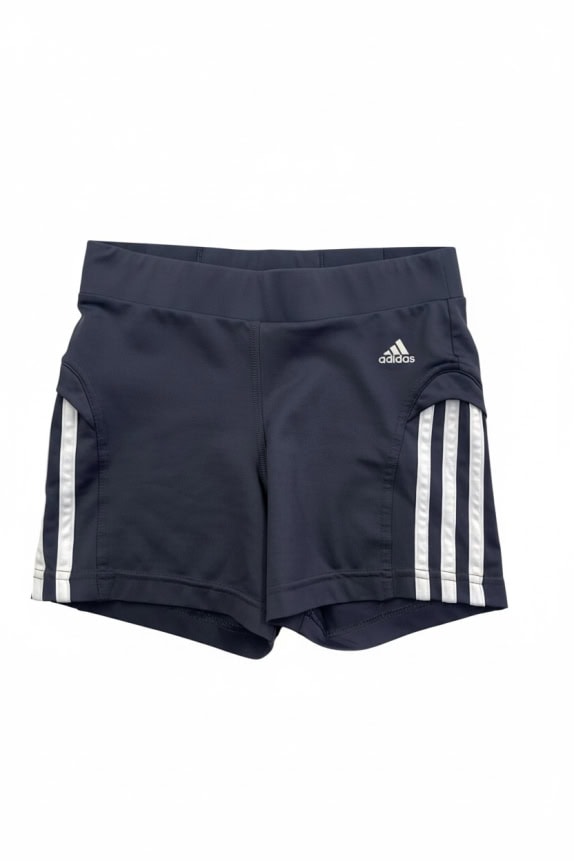 ADIDAS Climalite Training Shorts With Three Stripes Navy Blue UNISEX XS