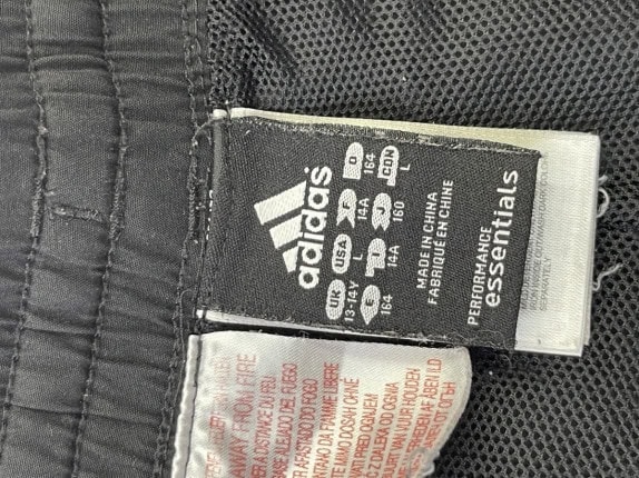 ADIDAS SHORTS SPORTSWEAR BLACK MEN PRE OWNED L