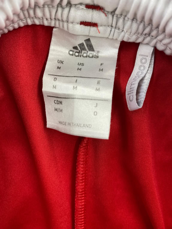 ADIDAS PANTALONCINI VINTAGE BAYERN MONACO RICAMO ROSSO UOMO M