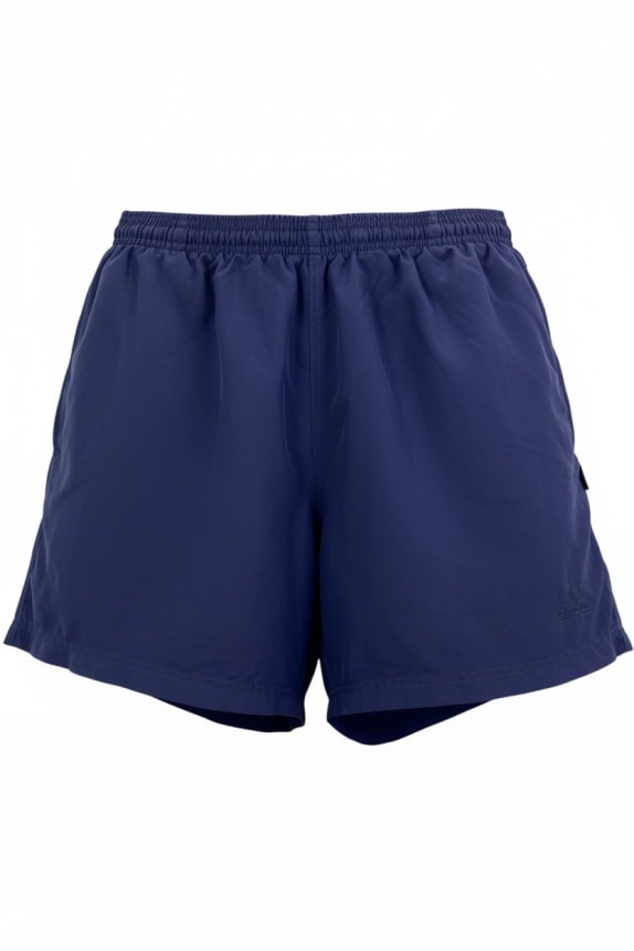 ADIDAS pantaloncini vintage con logo in rilievo blu da uomo XL