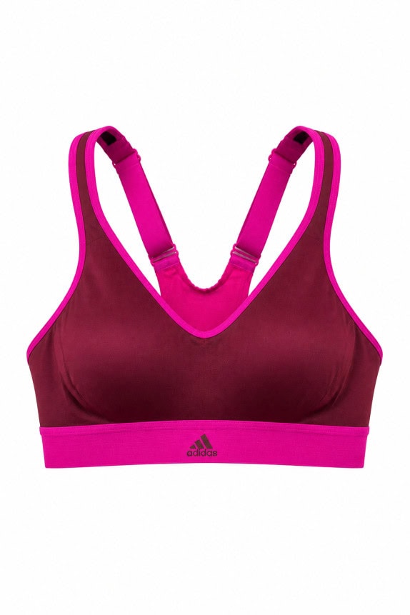 ADIDAS SPORTS BRA ATHLETIC MAROON WOMEN PRE OWNED S