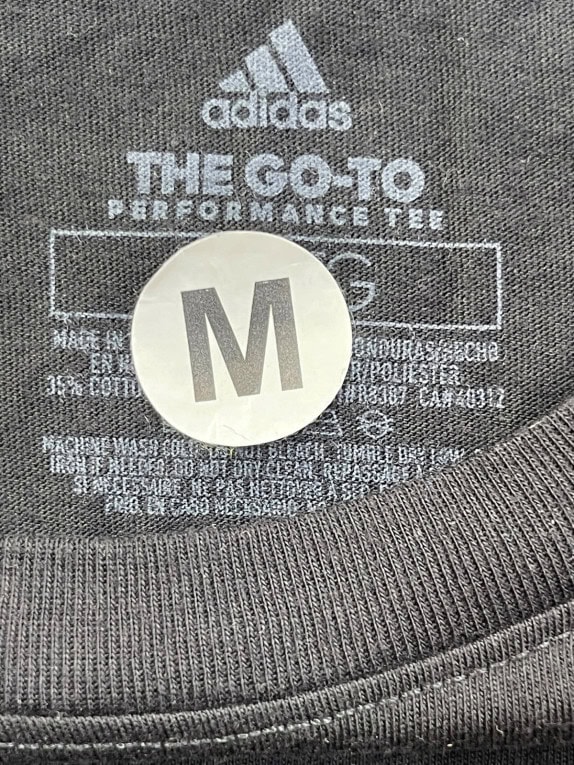 ADIDAS T SHIRT GRAPHIC NERO DONNA PRE OWNED M