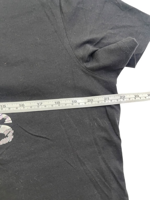 ADIDAS T SHIRT GRAPHIC NERO DONNA PRE OWNED M
