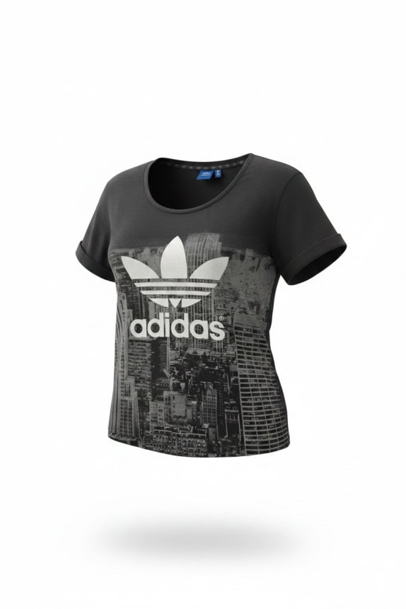 ADIDAS T SHIRT GRAPHIC ΜΑΥΡΟ ΓΥΝΑΙΚΕΙΟ PRE OWNED M