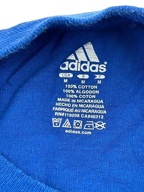 Adidas T-Shirt Notre Dame Football Big Logo Μπλε Unisex M