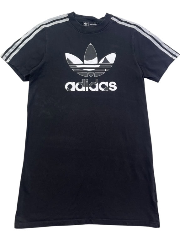 ADIDAS T SHIRT OVERSIZED ΜΑΥΡΟ ΓΥΝΑΙΚΕΙΟ PRE OWNED S