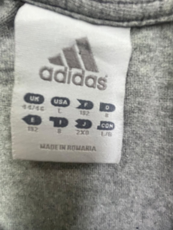 ADIDAS T-SHIRT VINTAGE GAME DON'T LIE GREY MENS L
