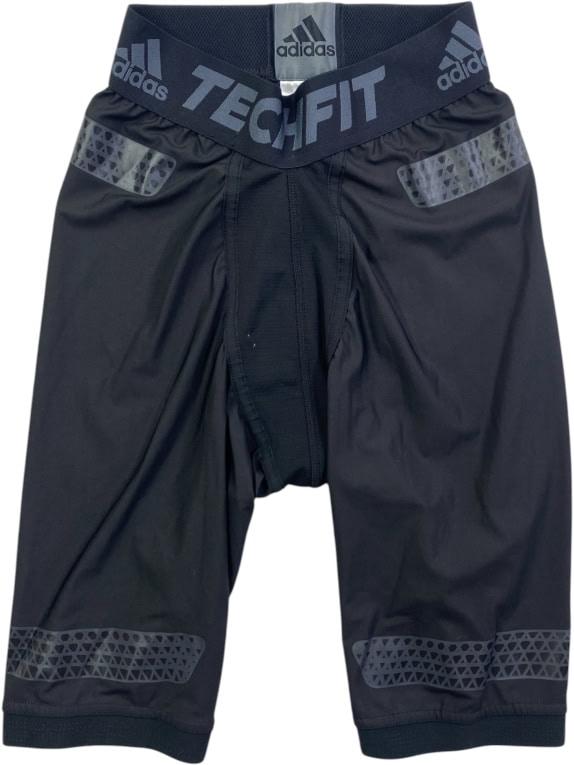 ADIDAS Techfit Leggings sportivi 3/4 Training Logo Nero da uomo S