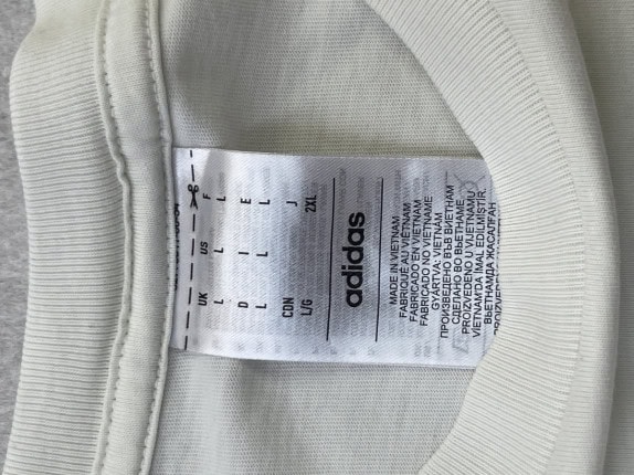 ADIDAS T SHIRT MINIMAL CREMA UOMO PRE OWNED S