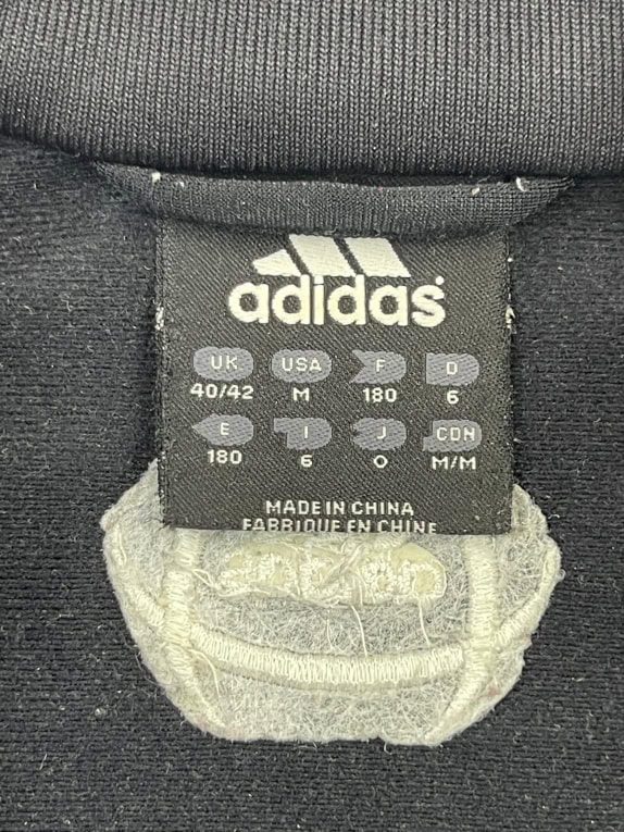 Adidas Track Jacket Μαύρο με Ρίγες Zip-Up Unisex M