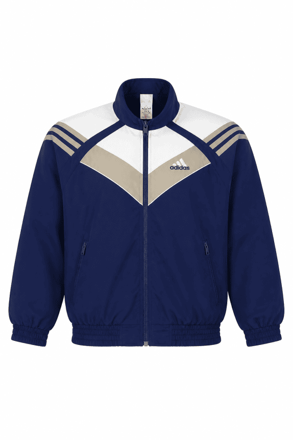 1998 ADIDAS TRACK JACKET RETRO BLUE MEN PRE OWNED L