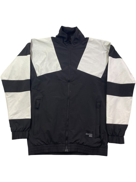 ADIDAS TRACK JACKET SPORTSWEAR ΜΑΥΡΟ ΛΕΥΚΟ ΑΝΤΡΙΚΟ PRE OWNED L