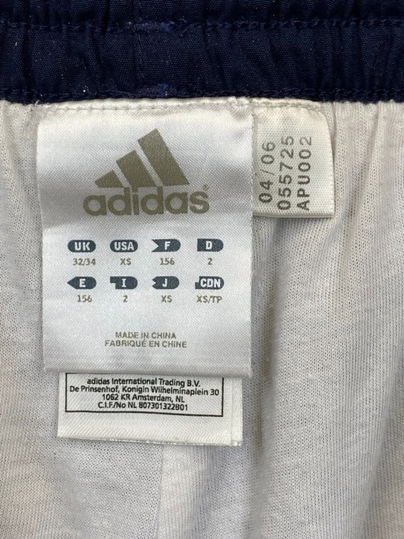 ADIDAS TRACK PANTS ATHLETIC NAVY ΑΝΤΡΙΚΟ PRE OWNED XS