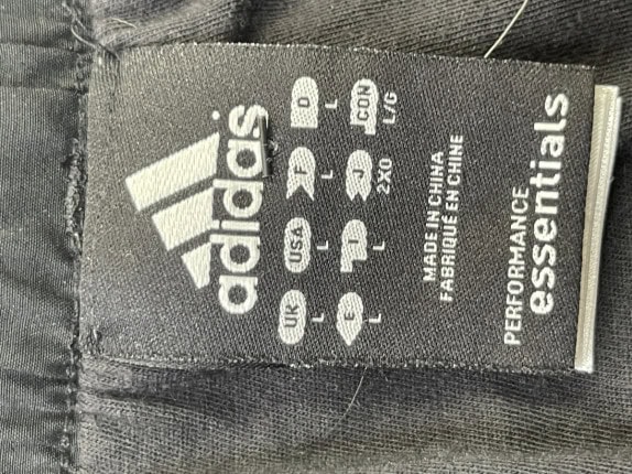 ADIDAS TRACK PANTS MINIMAL BLACK ΑΝΤΡΙΚΟ PRE OWNED L