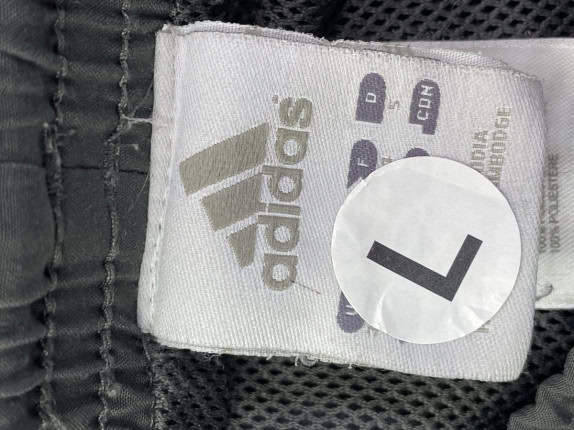 00s ADIDAS TRACK PANTS RETRO BLACK BLUE UNISEX PRE OWNED L