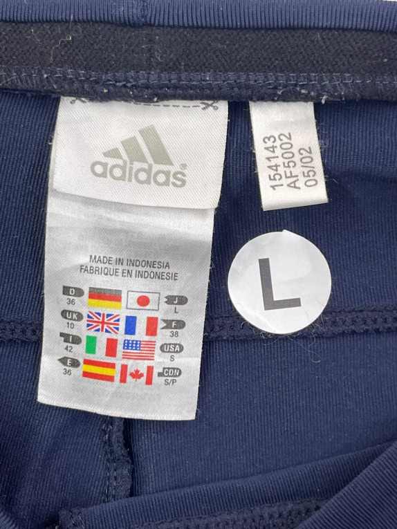 ADIDAS TRACK PANTS SPORTSWEAR NAVY ΓΥΝΑΙΚΕΙΟ PRE OWNED L