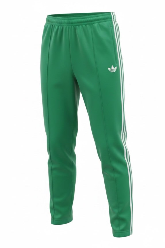 ADIDAS TRACK PANTS SPORTSWEAR GREEN UNISEX PRE OWNED M