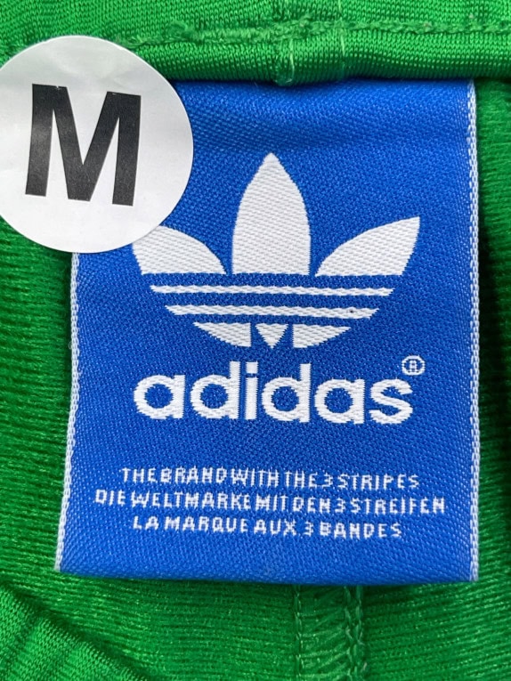 ADIDAS TRACK PANTS SPORTSWEAR GREEN UNISEX PRE OWNED M