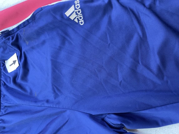 1990S ADIDAS TRACK PANTS VINTAGE ΜΠΛΕ ΑΝΤΡΙΚΟ PRE OWNED L